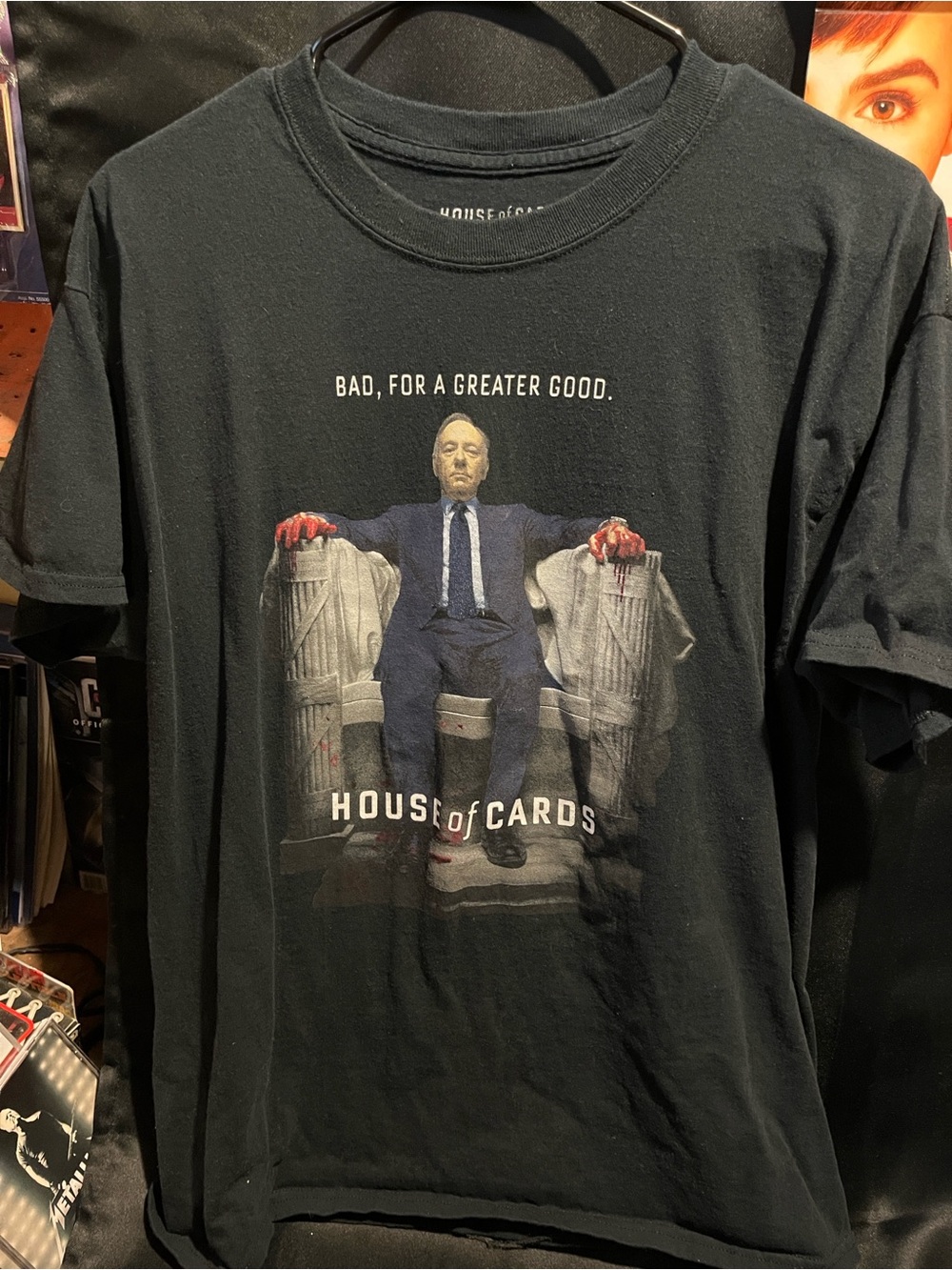 House of CardsBlack Graphic Tee - Men